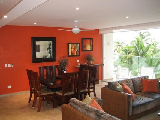 Ixtapa Condo Vacation Rental - Living Dining Area